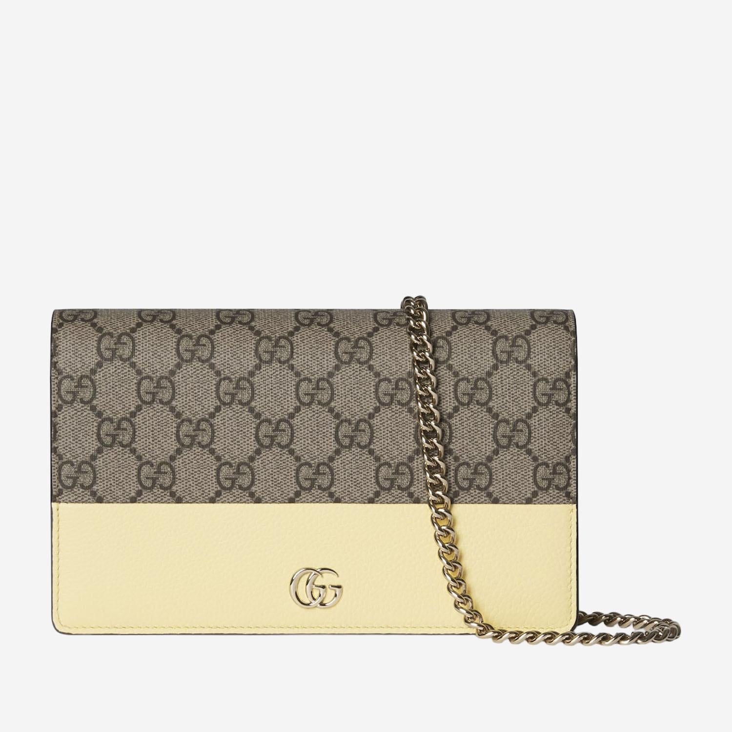 PORTAFOGLIO GG MARMONT BICOLORE CON CATENA 497985 AAFXM7642 GUCCI 