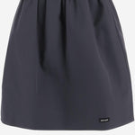 GONNA AMPIA IN COTONE CON LOGO MG2425 1BMSF0170 MIU MIU 