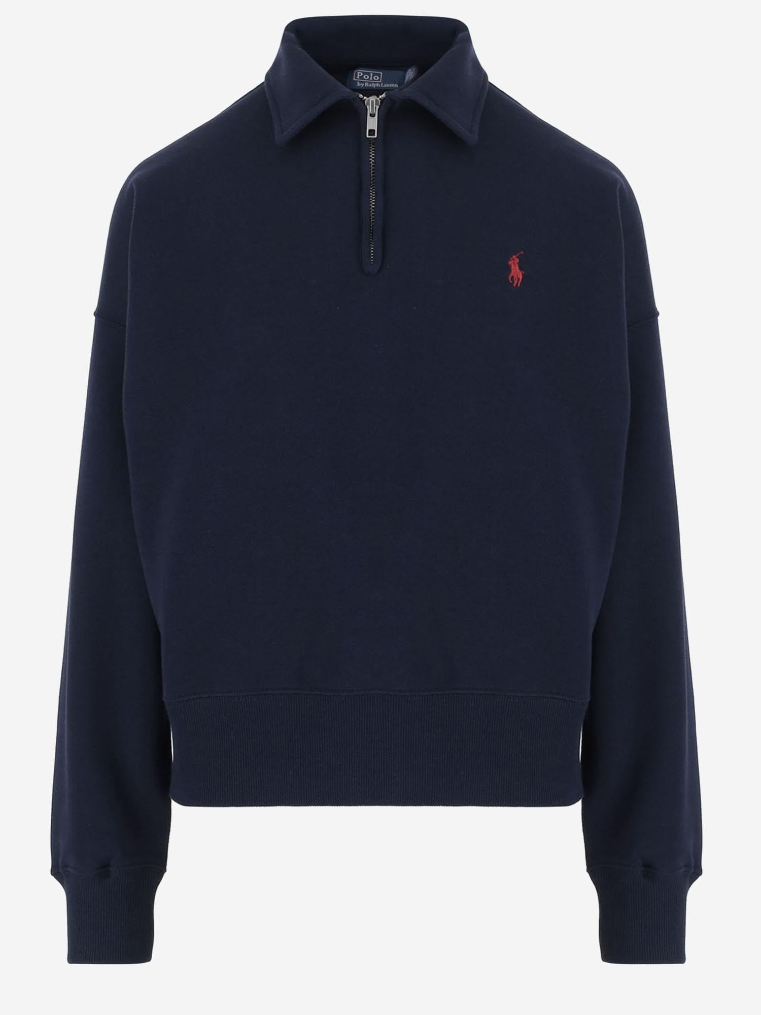 PULLOVER IN COTONE CON LOGO 211B18685 010 POLO RALPH LAUREN 