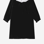 ABITO JAELYN IN VELLUTO DI SETA E VISCOSA W05GDRW00048 099 BONPOINT KIDS 