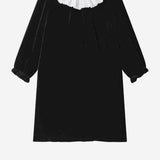 ABITO JAELYN IN VELLUTO DI SETA E VISCOSA W05GDRW00048 099 BONPOINT KIDS 