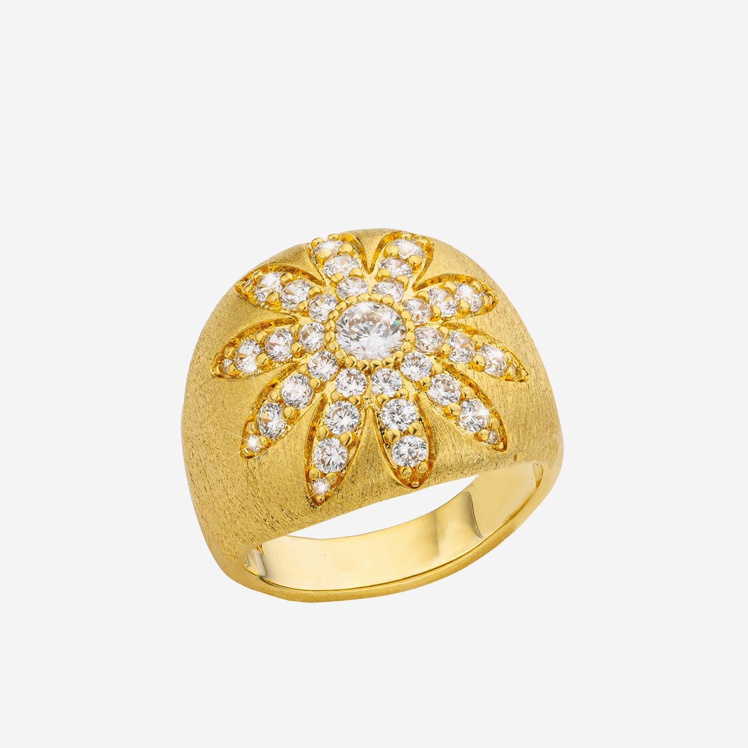 anello  FLOWER CALIFORNIA BA35854G GOLD MYA BAY 