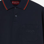 POLO RICAMATA IN COTONE STRETCH 795174 XJEOX4794 GUCCI 