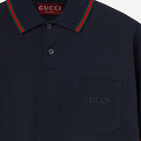 POLO RICAMATA IN COTONE STRETCH 795174 XJEOX4794 GUCCI 