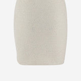MInigonna in maglia di paillettes SS25019SKC CREAM SELF PORTRAIT 
