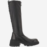 STIVALI IN PELLE LUNEKBFLAT SRNBLACK JIMMY CHOO 