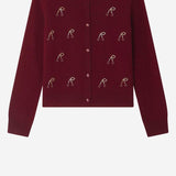 Cardigan Jonia in cashmere con perline W05GCAK00035 152A BONPOINT KIDS 