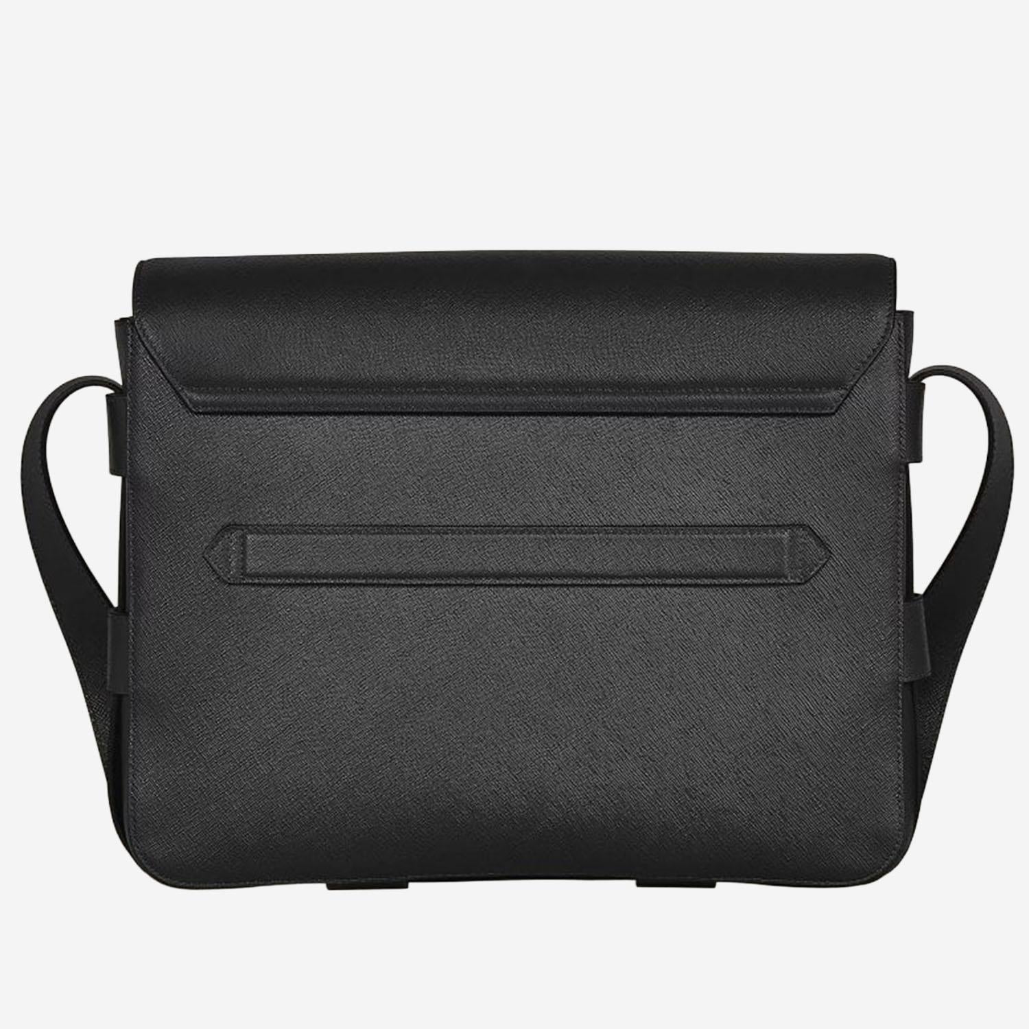 Borsa a tracolla in pelle sartoriale 221578 BLACK MONTBLANC 