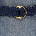 ABITO IN DENIM CON VOLANT 106626 A388PJC PINKO 