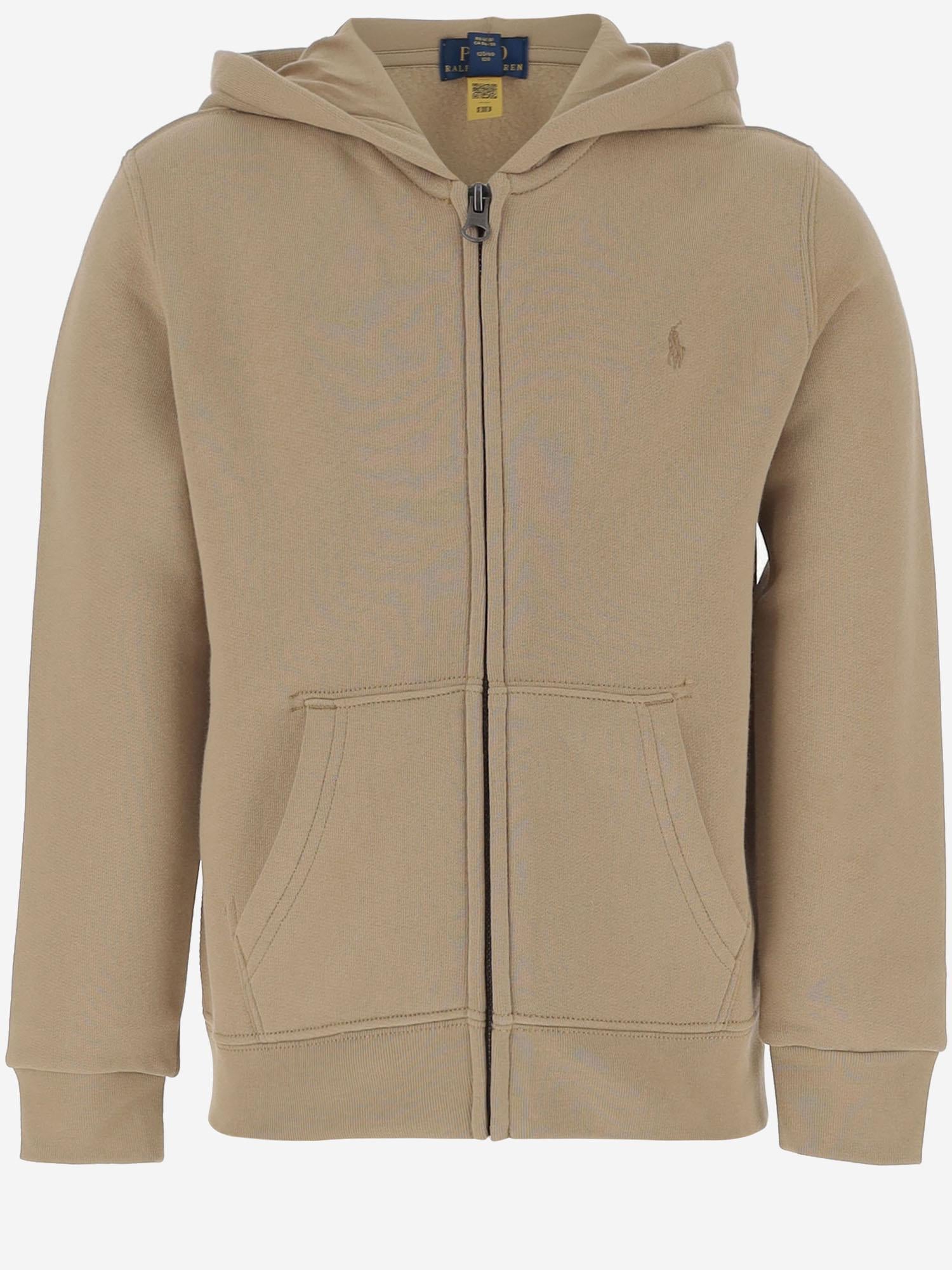 FELPA IN MISTO COTONE CON LOGO 323799360 055 POLO RALPH LAUREN KIDS 