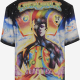 CAMICIA IN SETA CON STAMPA GRAFICA MSP26SH003 07 CASABLANCA 