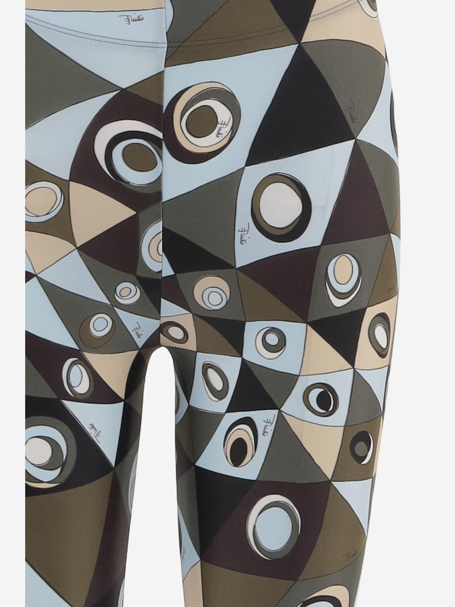 Leggings in licra stretch con Stampa Occhi 6HTT216H865 P18 EMILIO PUCCI 