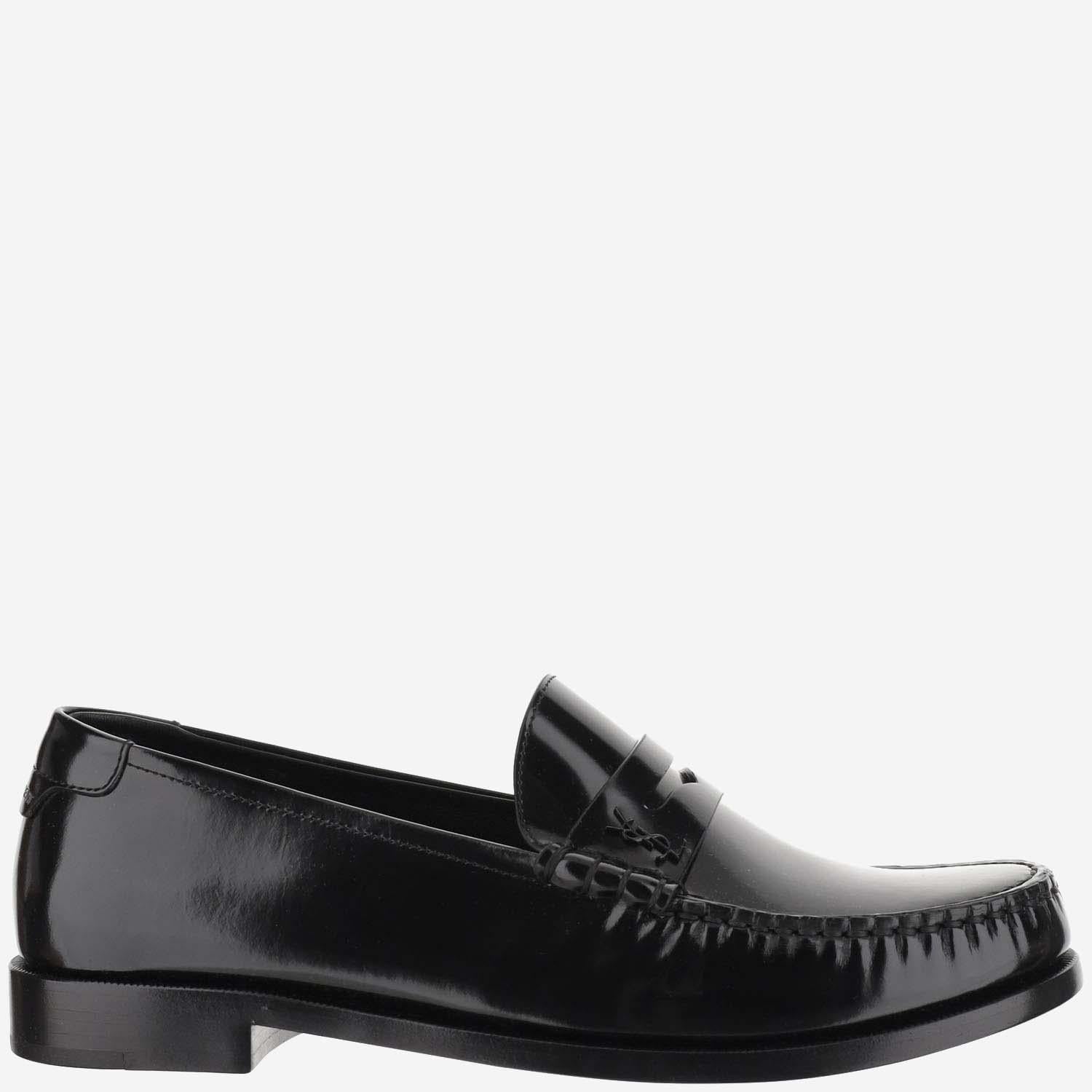 MOCASSINI MONOGRAM IN PELLE LISCIA 670231 AAA7R1000 SAINT LAURENT 