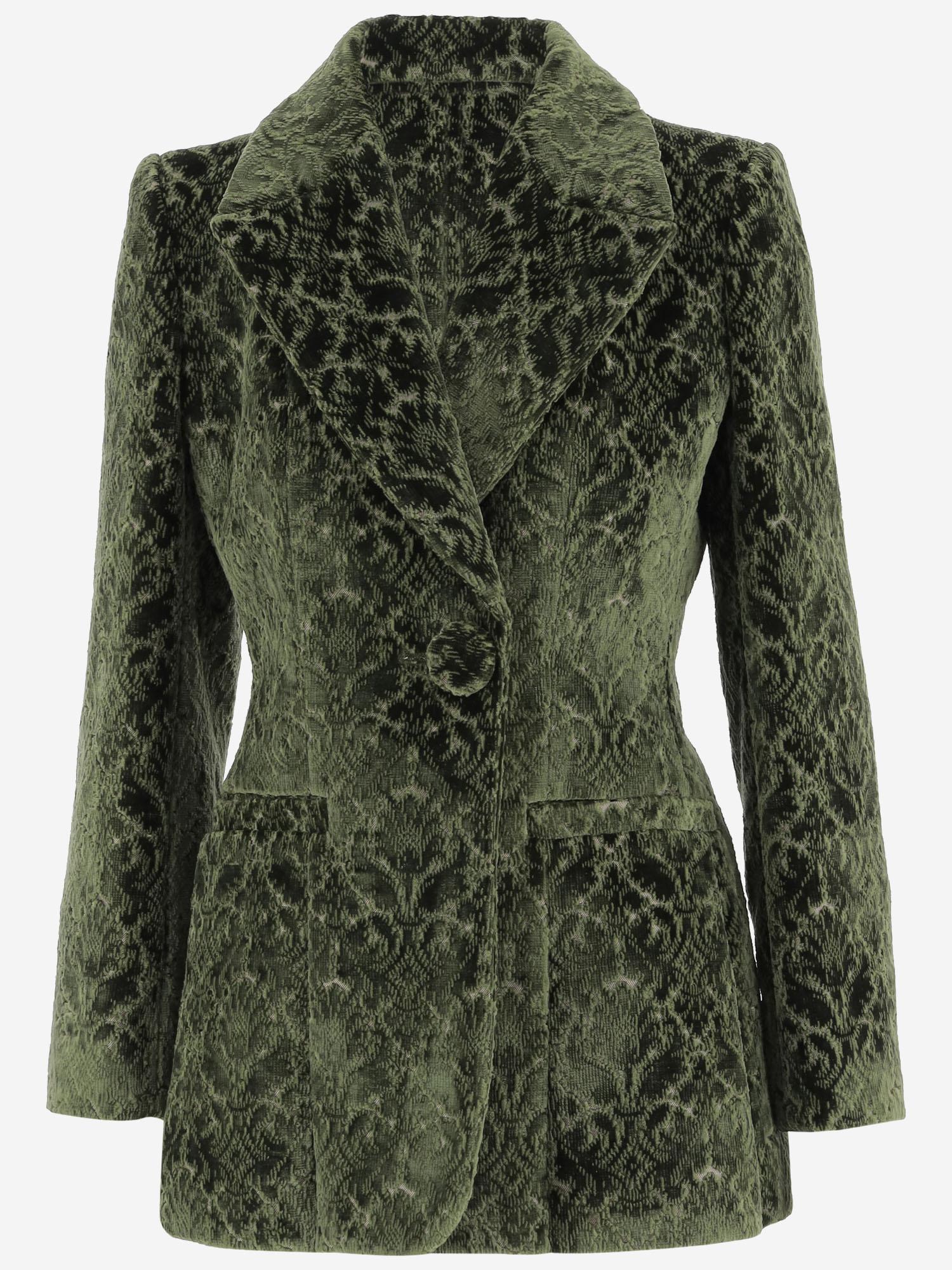 Blazer in velluto barocco 8115889 MOAT IP PATTERN BURBERRY 