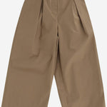 PANTALONI IN COTONE CON PIEGHE 8078341 ARCHIVEBEIGE BURBERRY KIDS 