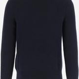 MAGLIONE IN LANA E CASHMERE 8114154 NAVY BURBERRY 