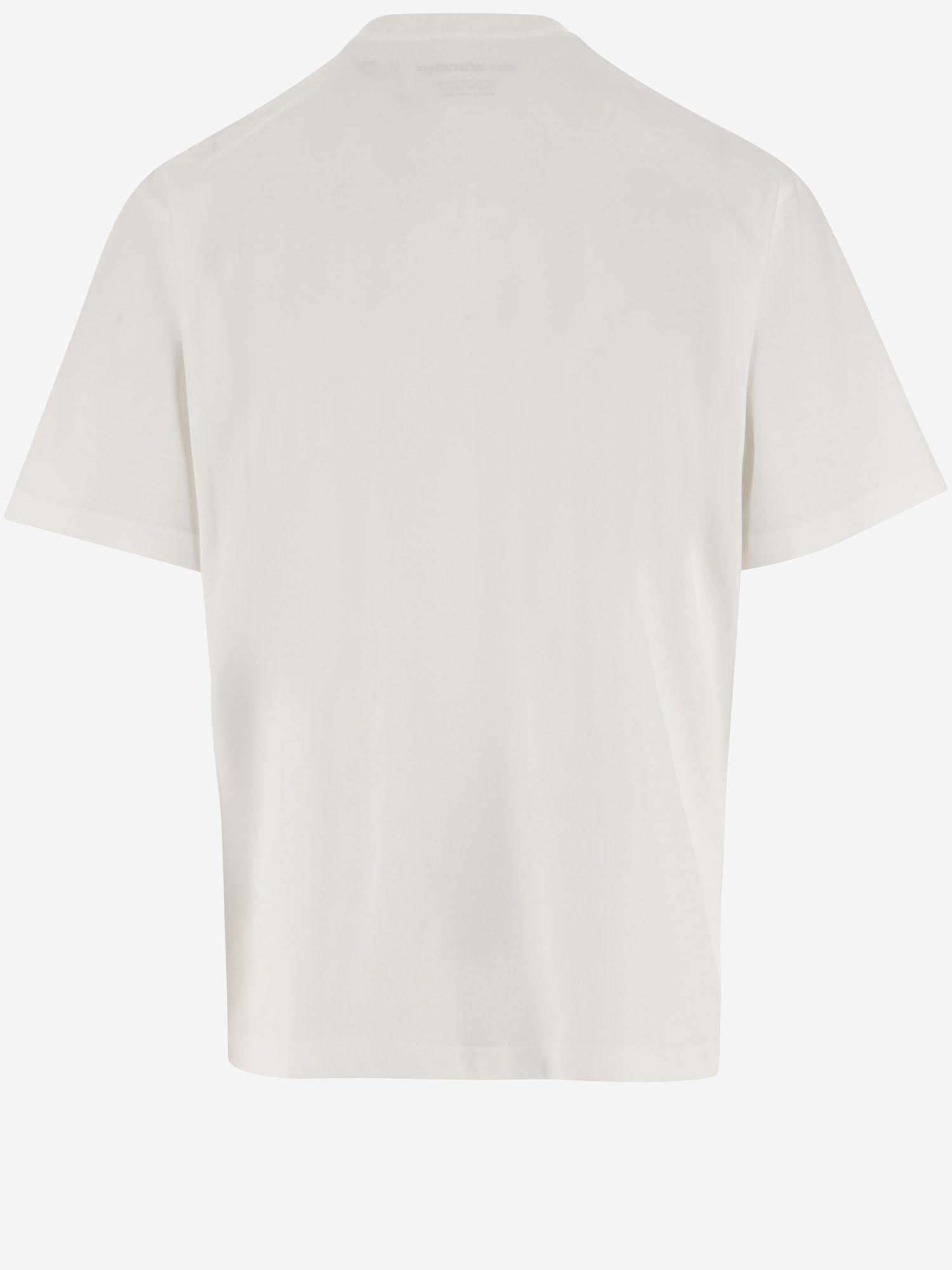 T-SHIRT IN MISTO COTONE CON LOGO 5746984076 030 AND WANDER 