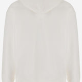 FELPA IN COTONE CON CAPPUCCIO E STAMPA CHEZ VALENTINO 6V3MF28NAQA A03 VALENTINO 