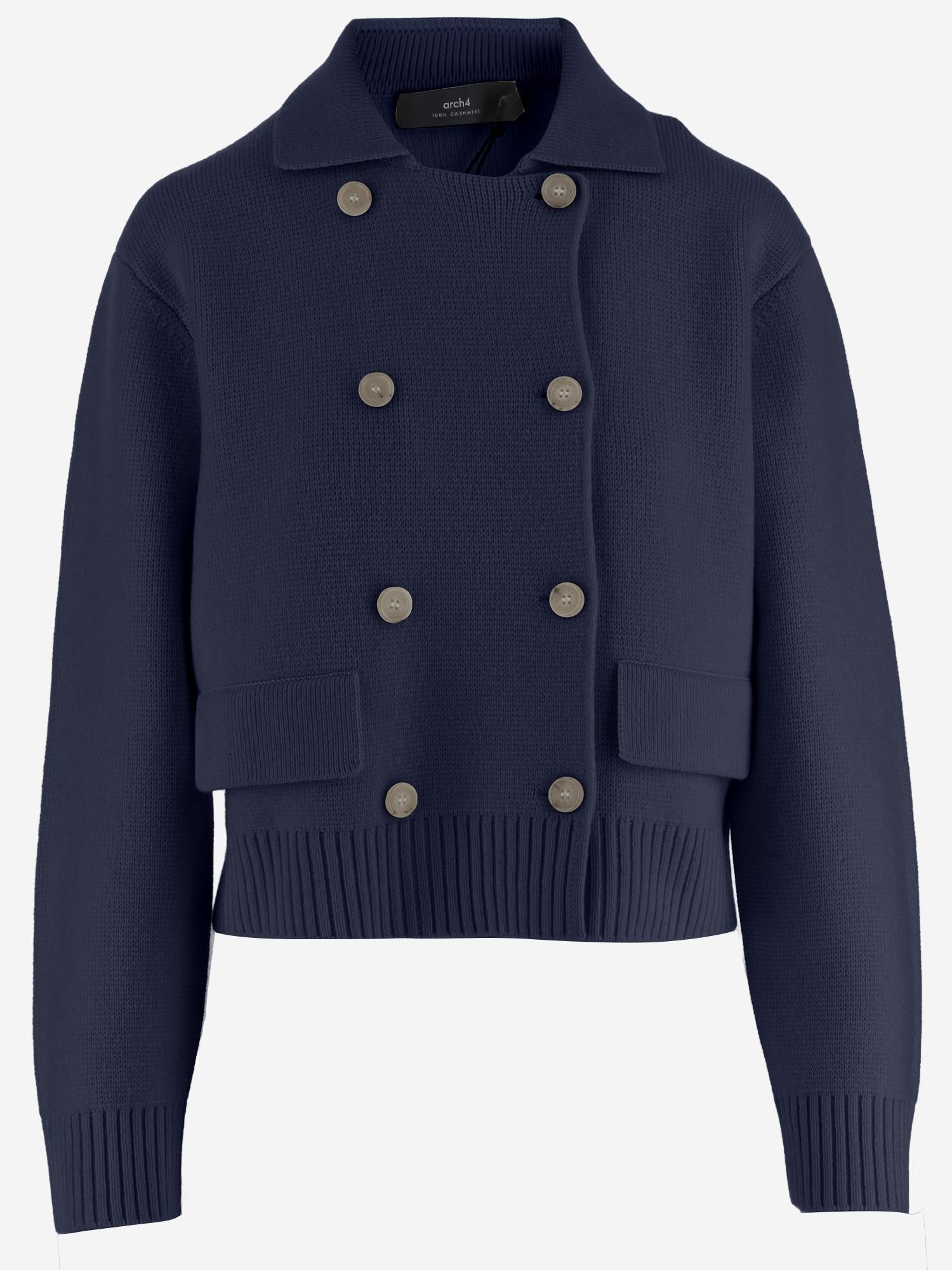 GIACCA DOPPIOPETTO IN MAGLIA DI CASHMERE KNCD2609 3 ARCH4 