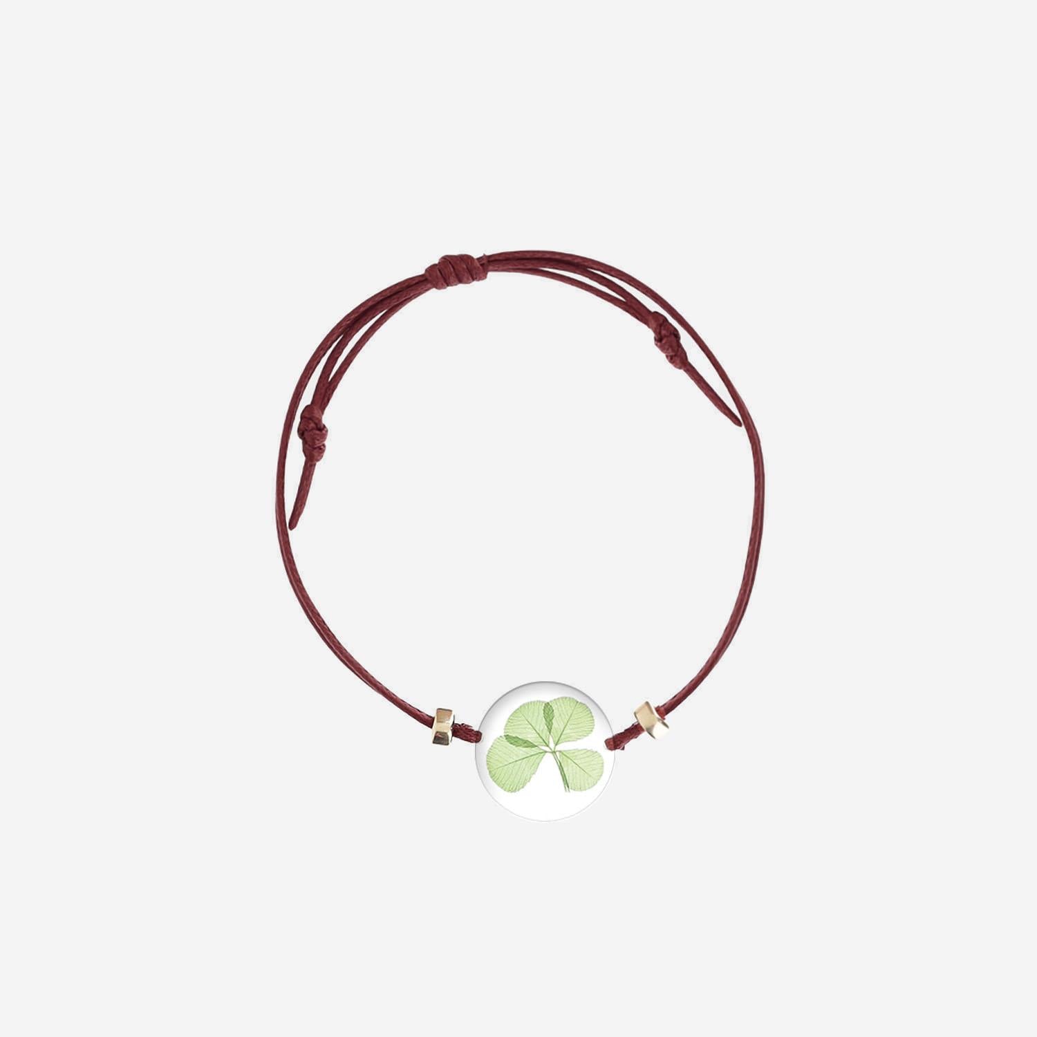 BRACCIALE TRIFOGLIO 143.3GF GRENAT CARRE DE TREFLES 