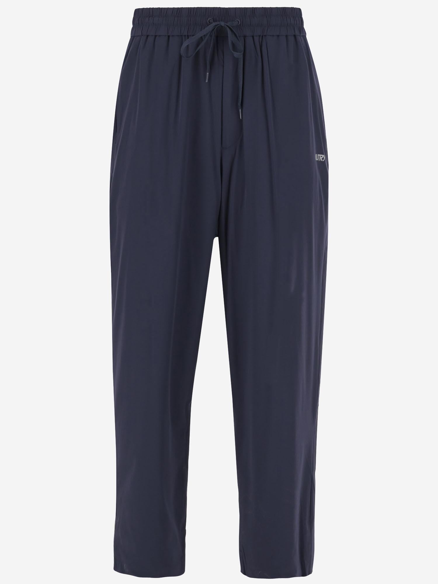 PANTALONI DA JOGGING IN NYLON STRETCH PAPX99NB NYLONBLUE AUTRY 