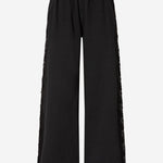 PANTALONI IN DENIM CON BANDA LATERALE IN PIZZO 106422 A33UZ99 PINKO 