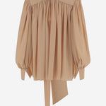 BLUSA IN SETA CON FIOCCO AL COLLO CH25WHT05005 285 CHLOE 