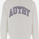 FELPA IN COTONE CON LOGO SWPX036W JERSEYWHITE AUTRY 