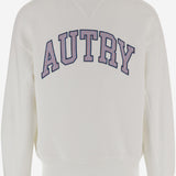FELPA IN COTONE CON LOGO SWPX036W JERSEYWHITE AUTRY 