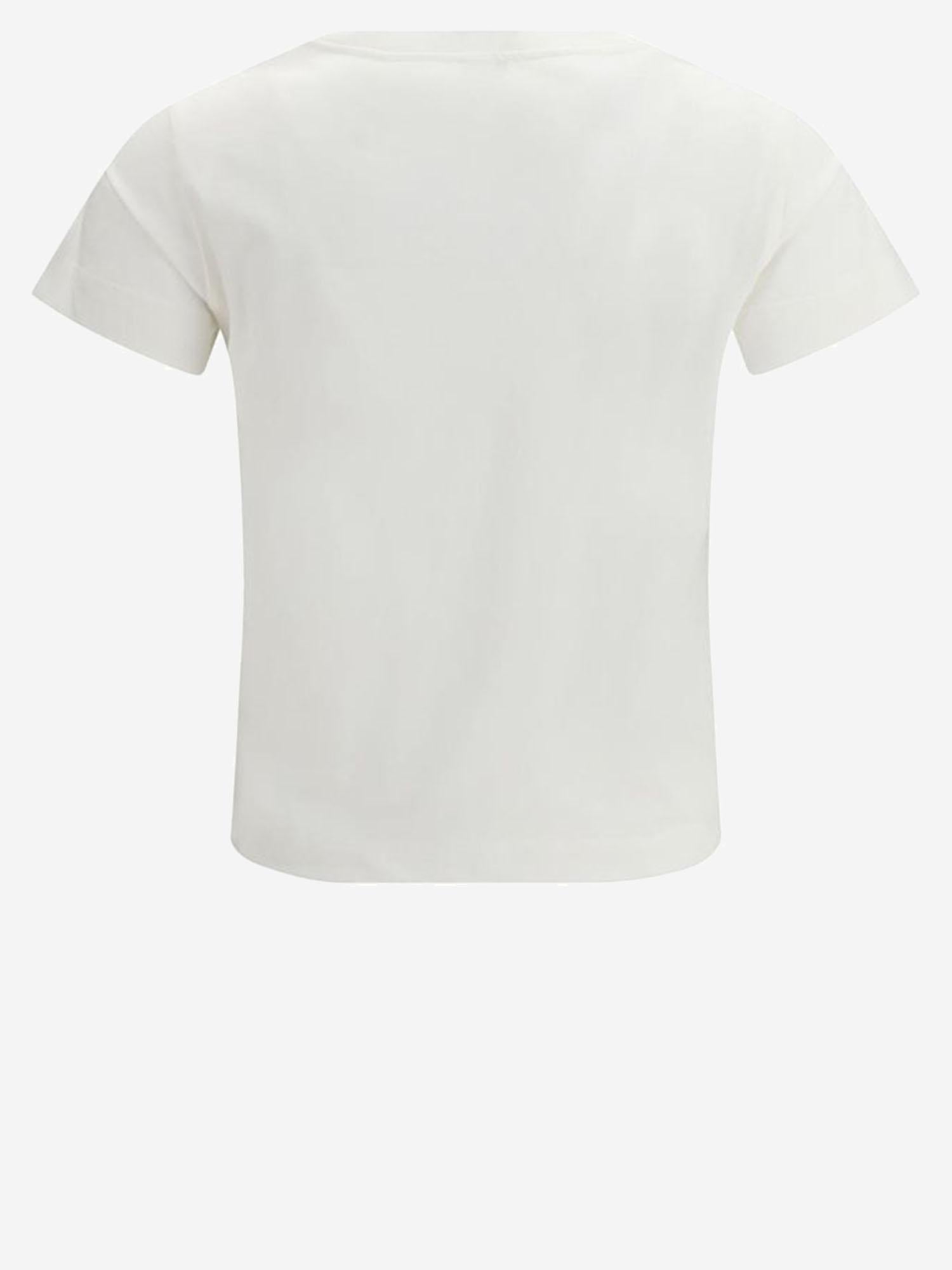 T-SHIRT BASICO IN COTONE CON LOGO 100373 A34FZ05 PINKO 