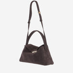 BORSA ELIF GRANDE IN PELLE SCAMOSCIATA ELIFGRANDE GOTHICCORE BENEDETTA BRUZZICHES 