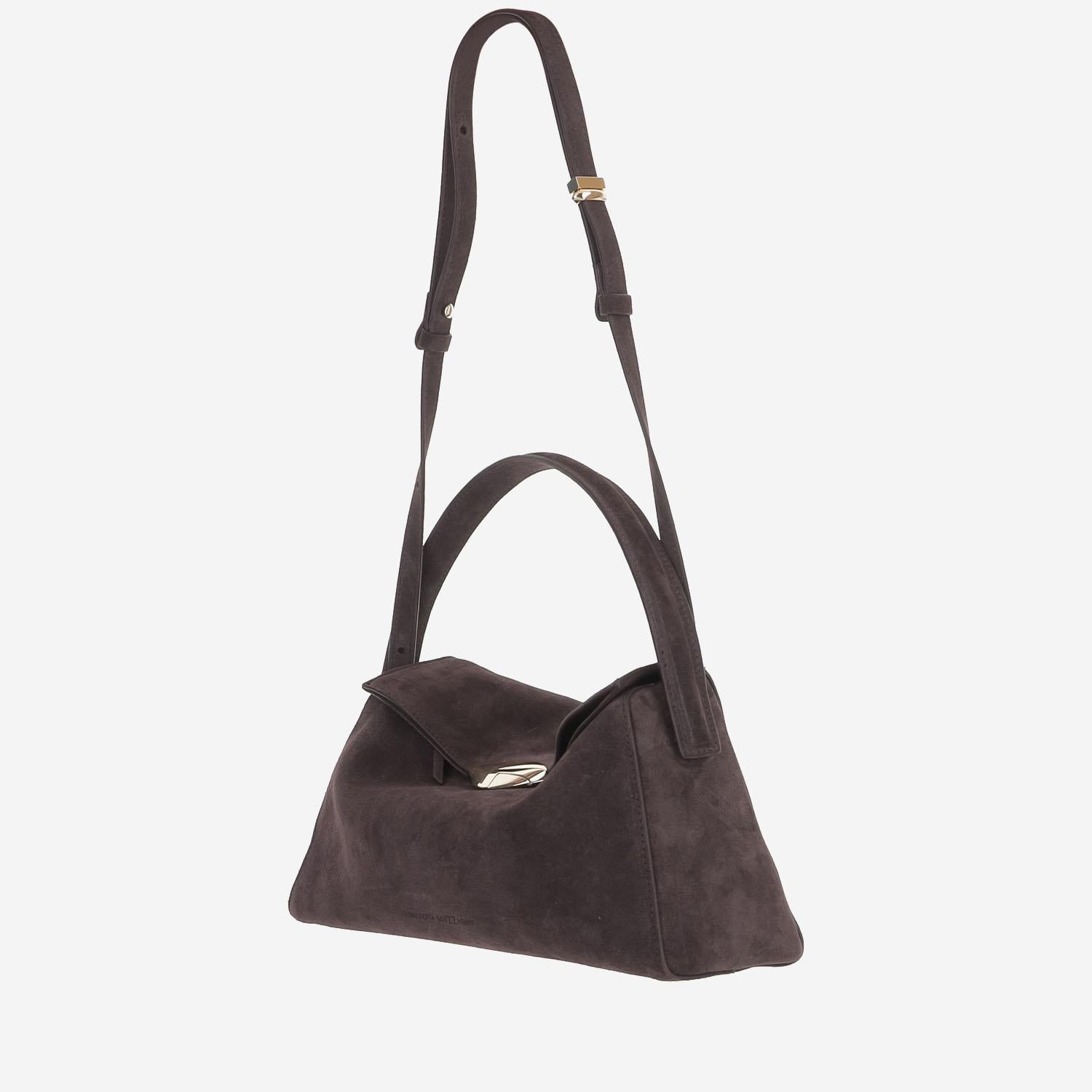BORSA ELIF GRANDE IN PELLE SCAMOSCIATA ELIFGRANDE GOTHICCORE BENEDETTA BRUZZICHES 