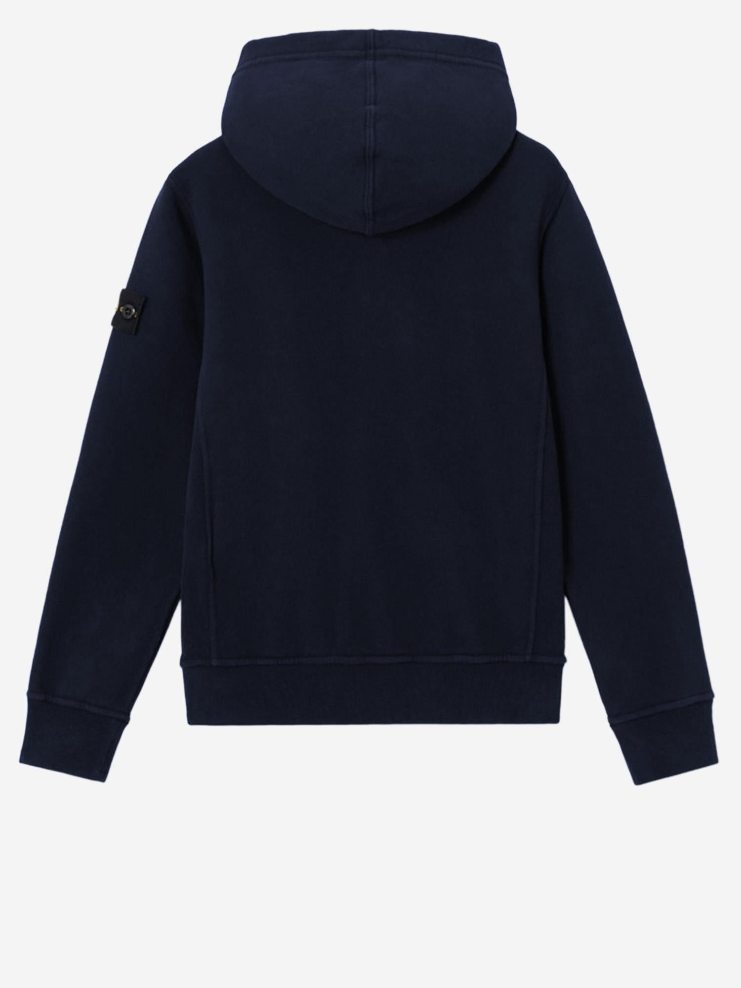 FELPA IN COTONE CON LOGO 6100004 S0040V0020 STONE ISLAND KIDS 