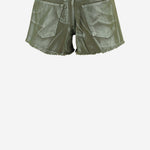 PANTALONI CORTI IN COTONE CON ORLO SFRANGIATO DAM25M04. ARMY DONT @ ME 