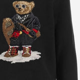 MAGLIONE IN COTONE E CASHMERE CON POLO BEAR 710982140 001 POLO RALPH LAUREN 