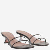 Sandali andreea glass ANDREEAGLASSSLIPPER 45BLACKTRANSPARENT AMINA MUADDI 