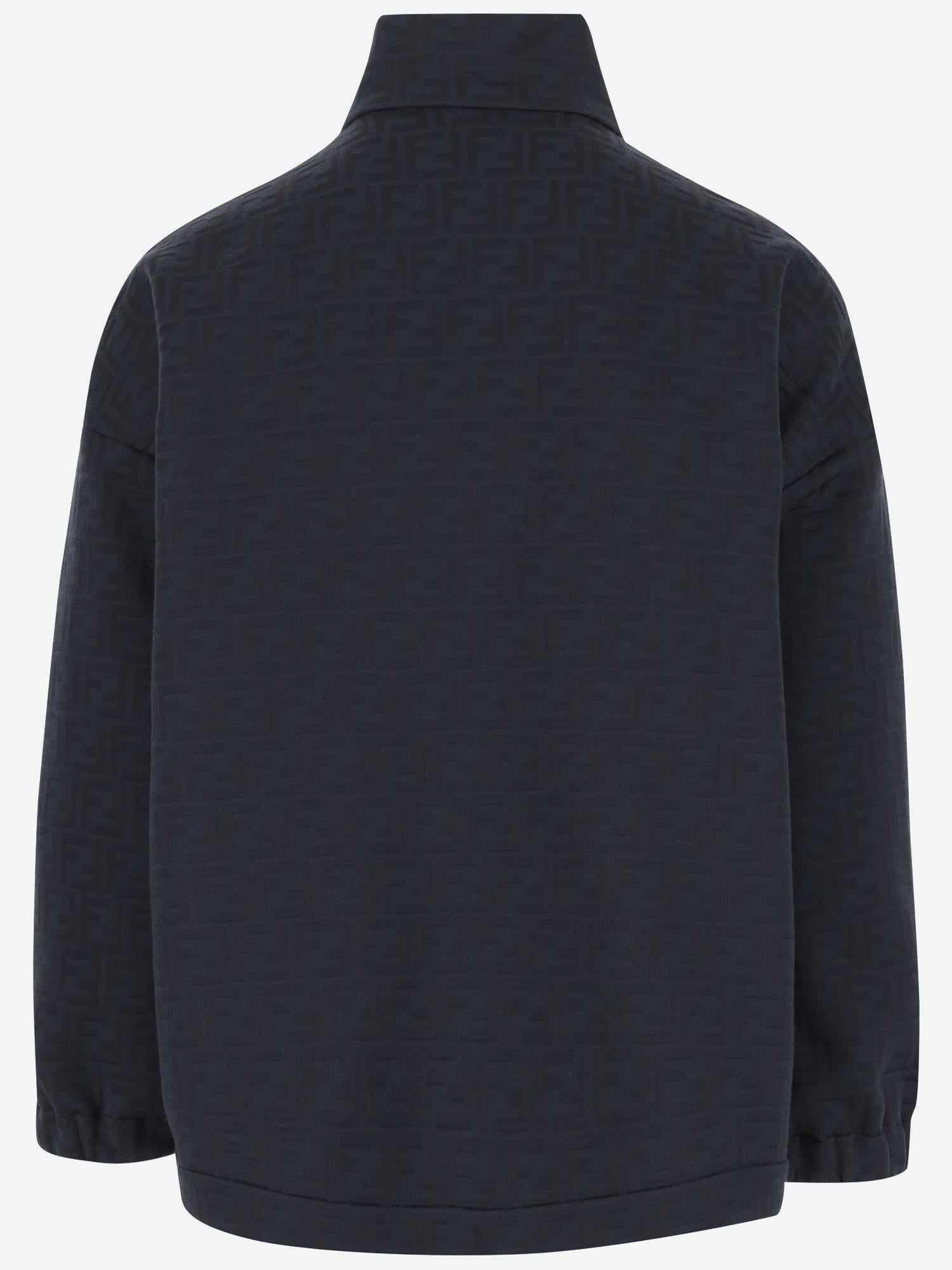 FELPA IN MISTO COTONE CON MOTIVO FF FAF743 AU8OF1H3O FENDI 