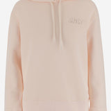 FELPA IN COTONE CON CAPPUCCIO HOPWM1HE MAKEUP AUTRY 