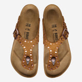 SANDALI GIZEH RIVET IN PELLE SCAMOCIATA 1031649 MINK BIRKENSTOCK 