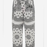 PANTALONI IN COTONE CON MOTIVO BANDANA TACATA WHITE APRES SURF 