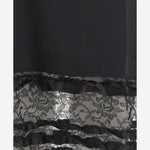 ABITO SISA BUDOIR  IN LANA CON DETTAGLIO IN PIZZO D005 SISARFLABLACK NICCOLO PASQUALETTI 