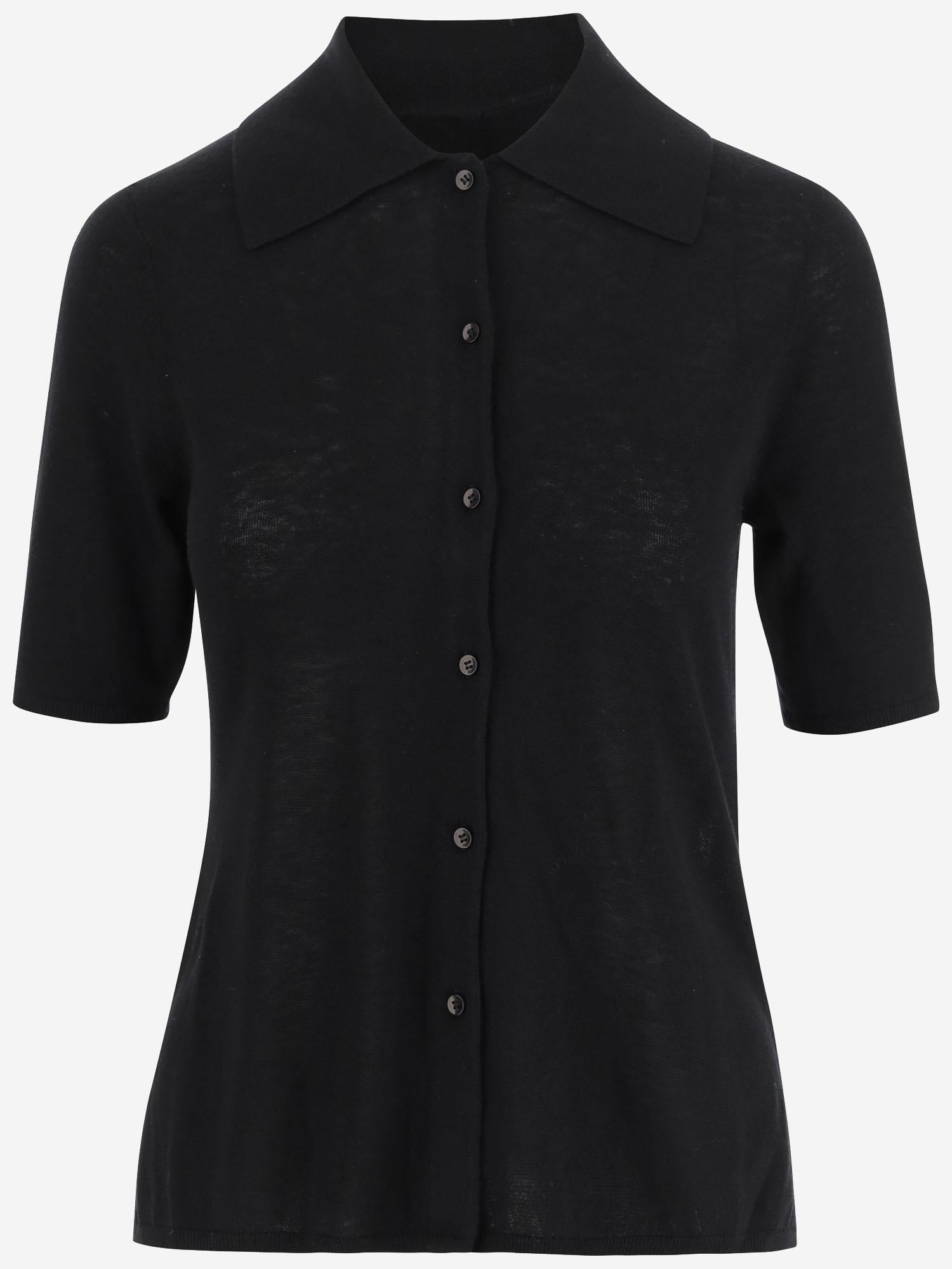 CAMICIA DOTTA IN MISTO LANA 103293 050 BY MALENE BIRGER 