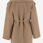 CAPPOTTO IN PURA CAMMELLO CON FRANGE MXMABILITA 001 MAX MARA 