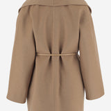 CAPPOTTO IN PURA CAMMELLO CON FRANGE MXMABILITA 001 MAX MARA 