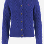 CARDIGAN IN LANA E CASHMERE CON LOGO 211972104 010 POLO RALPH LAUREN 