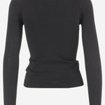 MAGLIA IN MISTO VISCOSA CON ARRICCIO 8B0KA15I A8M0NO VALENTINO 