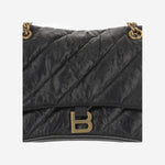 BORSA CRUSH IN PELLE TRAPUNTATA MEDIA 716393 210J11000 BALENCIAGA 