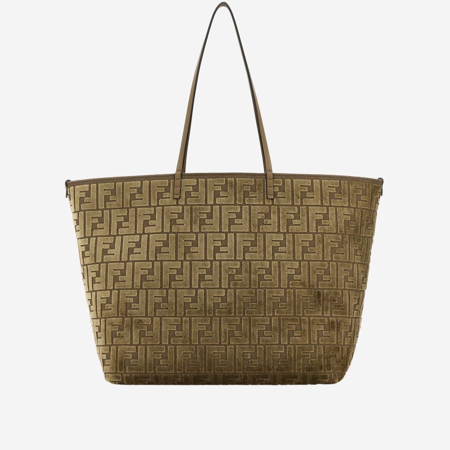 BORSA SHOPPING ROLL GRANDE CON MOTIVO FF 8BH425AT14 F1QD0 FENDI 