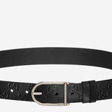 CINTURA REVERSIBILE CON FIBBIA ARROTONDATA 854734 AAFDV1000 GUCCI 