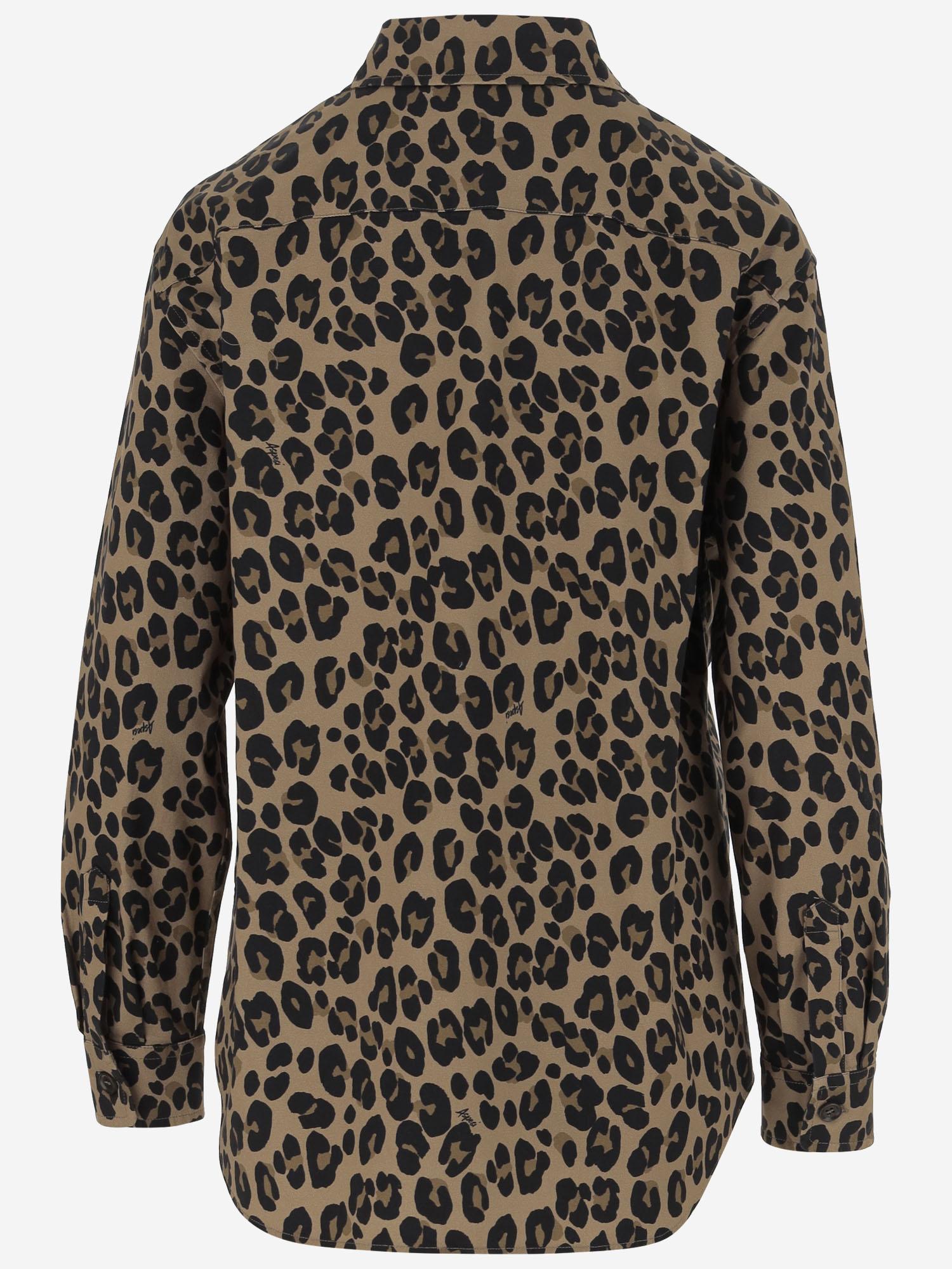 CAMICIA IN COTONE STRETCH LEOPARDATA 5489L110 60226 ASPESI 